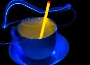 neon colored tea cup