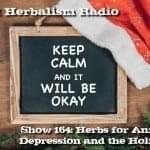 herbs for anxiety and depression and the holidays