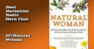 Book cover Natural Woman by Dr. Leslie Korn. Real Herbalism Radio Herb Chat. 237.Natural Woman